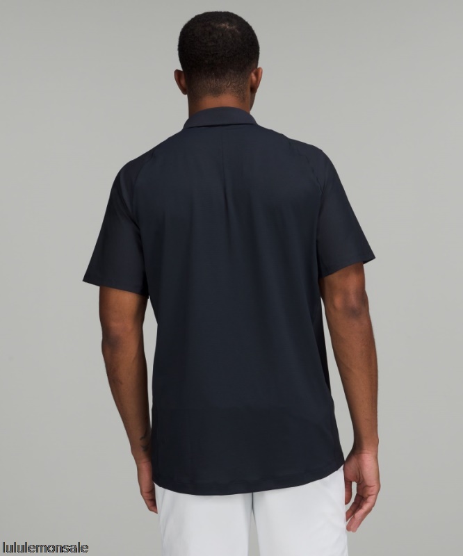 Lululemon Verkauf DELULU748 | Lululemon Deutschland Classic Navy Stretch-Golf-Poloshirt